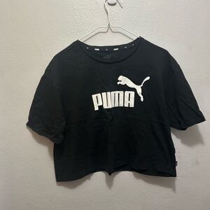 Women’s Puma Black Cropped T-Shirt